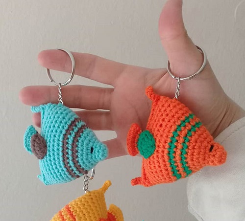 Free Fish Keychain Amigurumi Pattern
