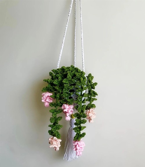 Crochet Hanging Flowering Vines