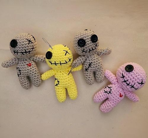 Crochet Voodoo Doll Keychain