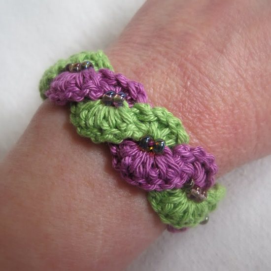 DIY Crochet Bracelet 9