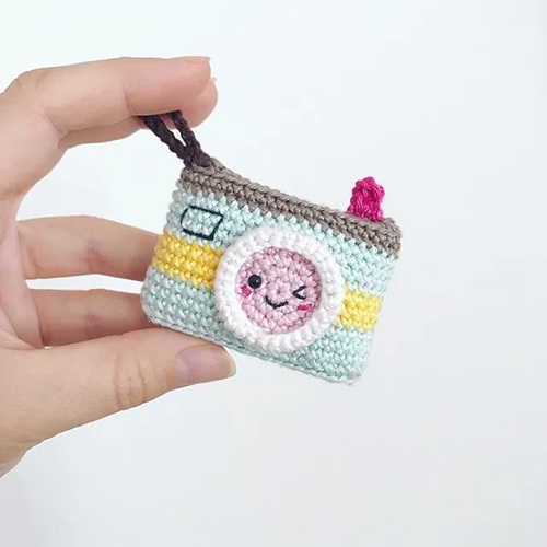Kawaii Camera Keychain