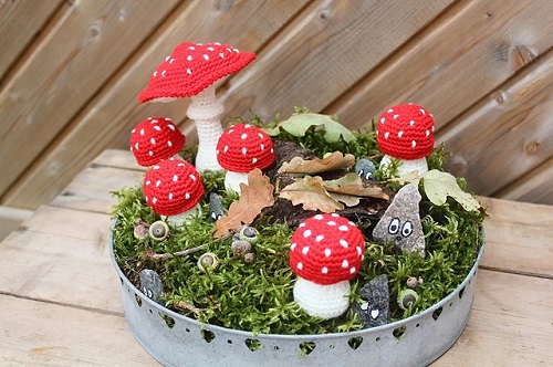 Crochet Mushrooms Free Patterns 1