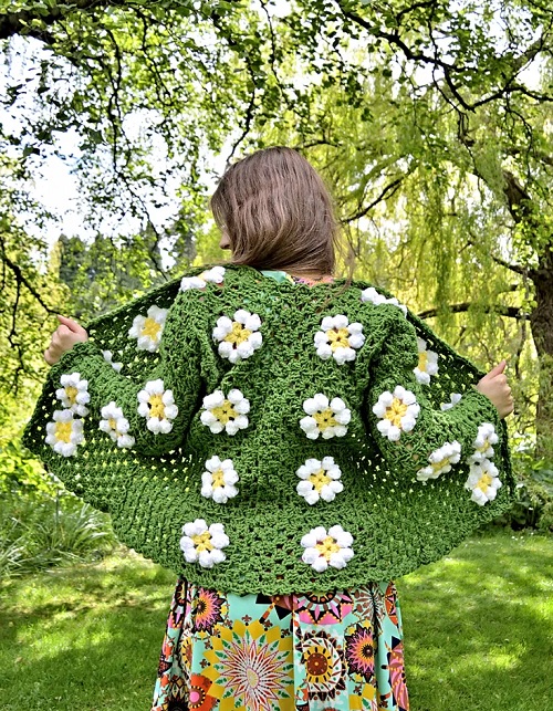 Daisy Granny Square Cardigan
