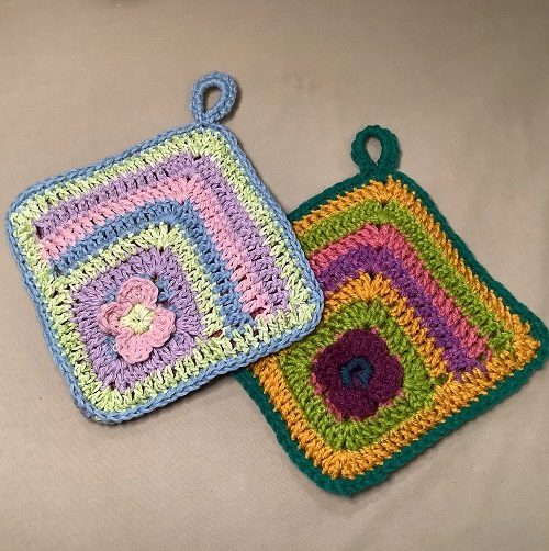 Granny Square Hot Pad