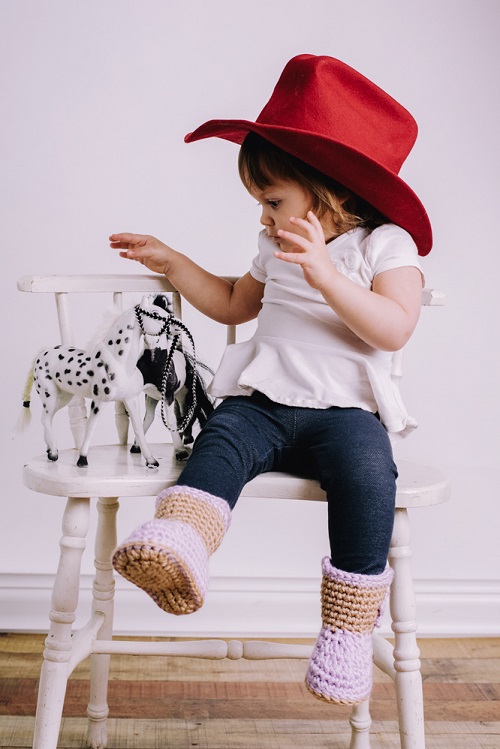 Crochet Baby Cowboy Boots 2