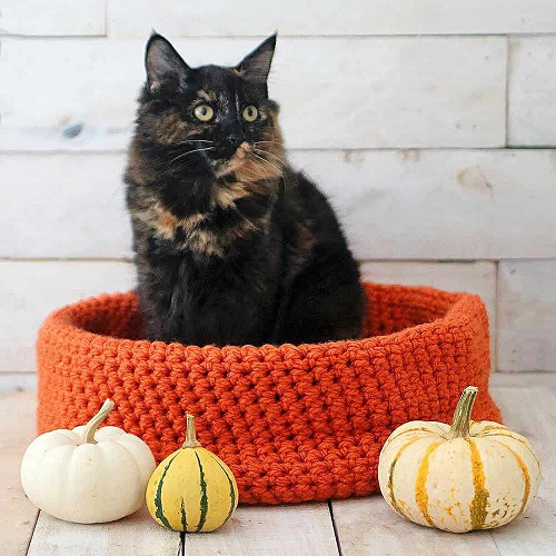 Crochet Cat Bed Free Patterns 2