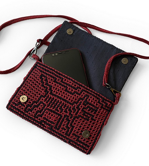 Crochet Mobile Phone Bag Free Patterns 3