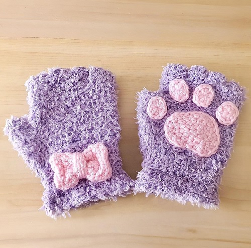 Paw Gloves Crochet