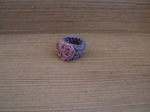 Heart-shaped Crochet Ring