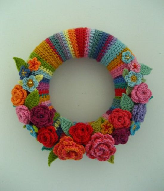 diy crochet wreath ideas