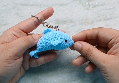 Baby Dolphin Crochet Keychain Pattern