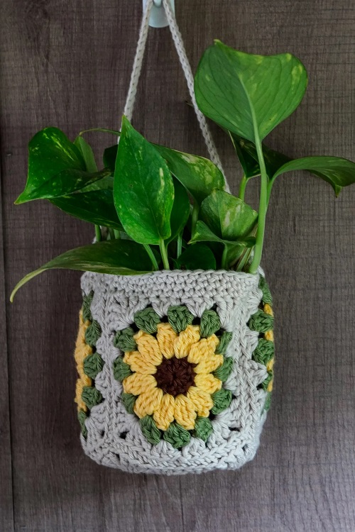 Hanging Plant Basket Crochet Patterns 2