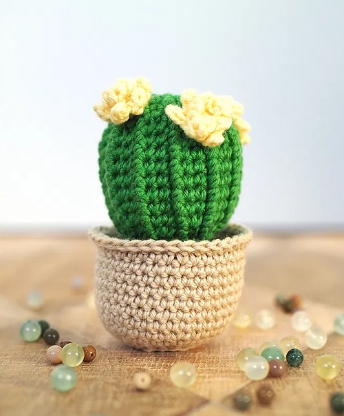 mini Crocheted Cactus 