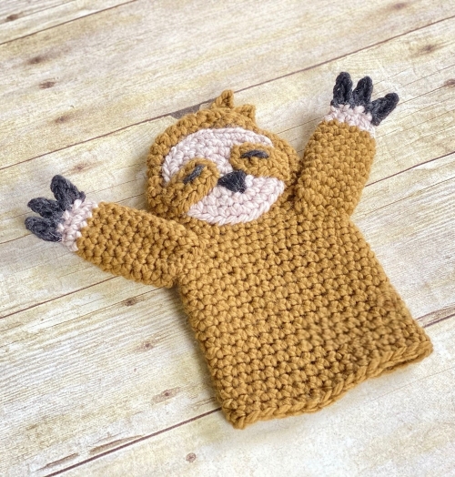 sloth Crochet Puppet