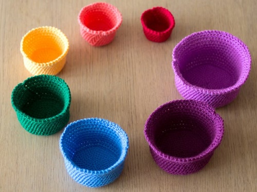 Rainbow Nesting Baskets
