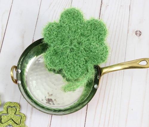 shamrock-pot-scrubby-crochet-pattern