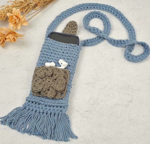 Crochet Mobile Phone Bag Free Patterns 4