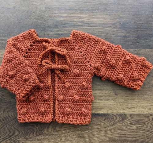 Crochet Baby Bubble Tea Sweater