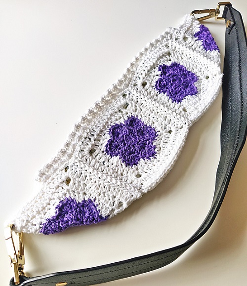 Crochet Crossbody Bum Bag 1