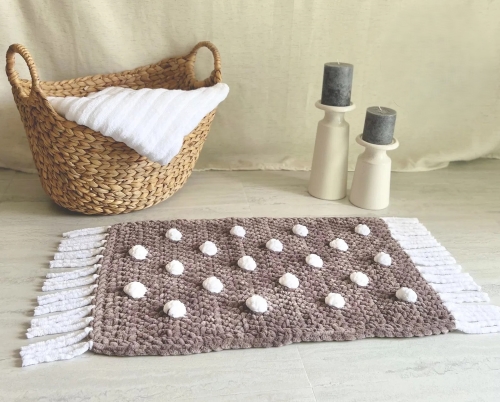 Easy and Cute Bathroom Mat Crochet Pattern 2