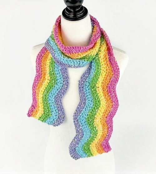 Kids Crochet Scarf Pattern