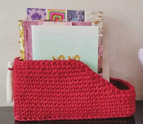 Magazine Holder Free Crochet Patterns 2