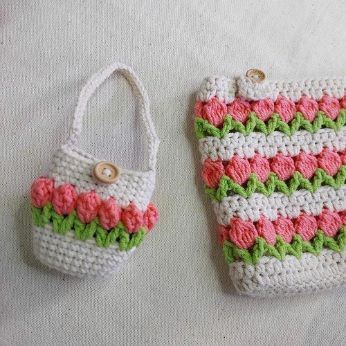 unique crochet tulips free patterns 3