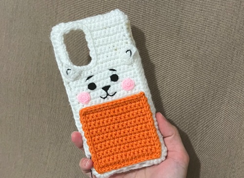 Crochet Cat Phone Cover