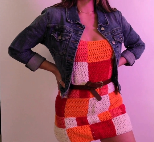 DIY Patchwork Dress For Summer