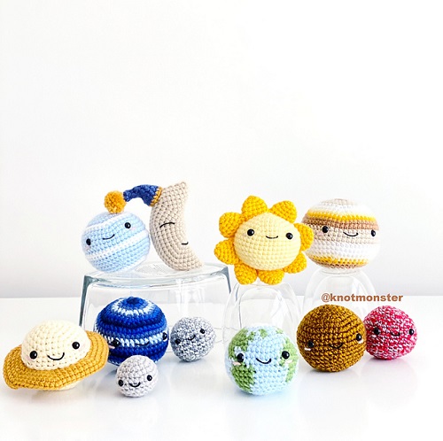 Planets Amigurumi Free Crochet Patterns 1