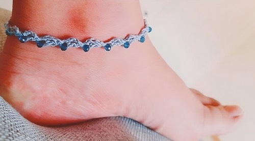Crochet Anklet Under 5 Minutes
