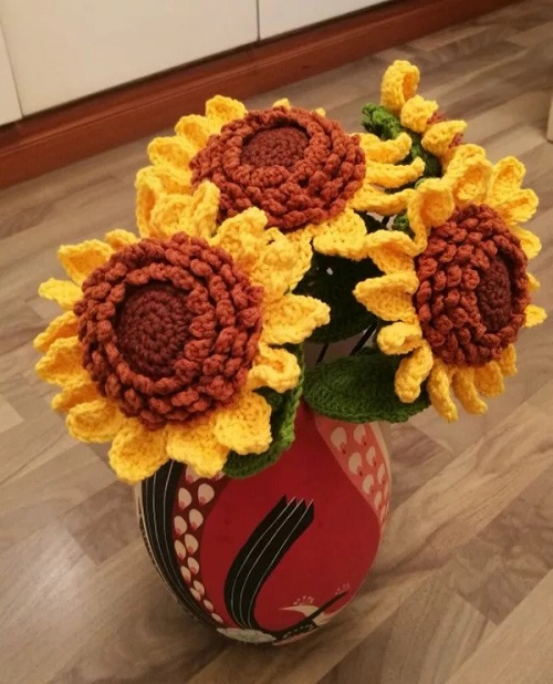 Sunflower Bouquet Free Crochet Pattern