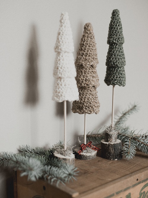Crochet Rustic Christmas Tree