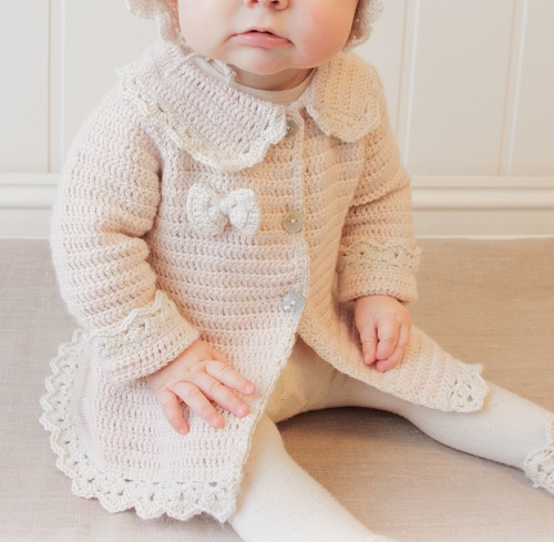 Crochet baby jacket