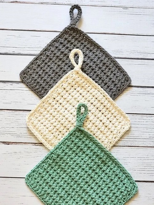 Crochet Farmhouse Dishcloths Pattern