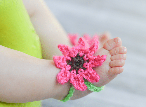 Easy and Cute Crochet Baby Sandals 3
