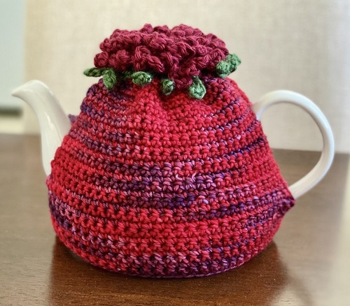 beautiful floral teapot cover crochet pattern 5