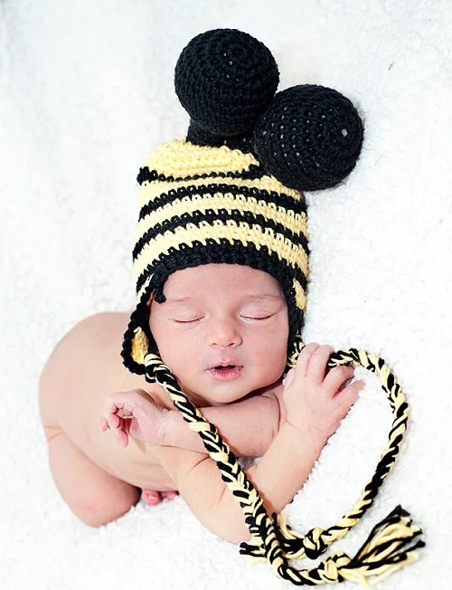 bumble bee crochet hat-free pattern
