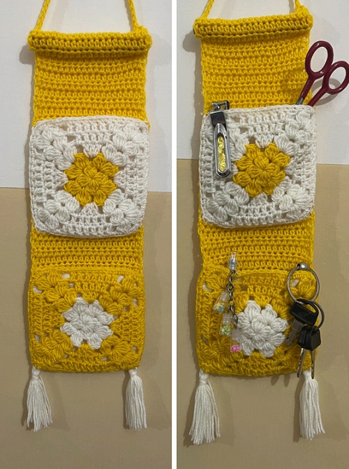 Wall Hanging Organizer Free Crochet Patterns 2