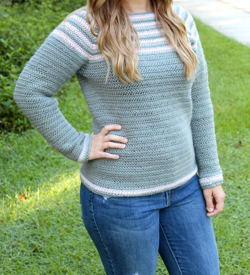 Remi Raglan Sweater Crochet Pattern
