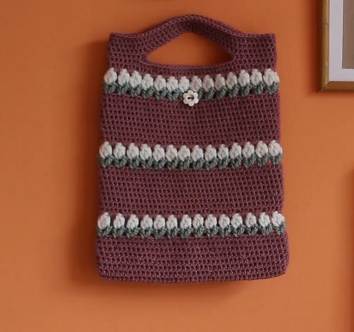 Mini Crochet Tulip Bag