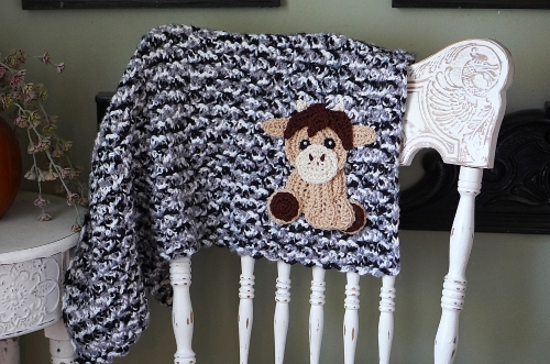 Highland Cow Baby Blanket