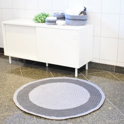 DIY Bathroom Mat Crochet Tutorial 3