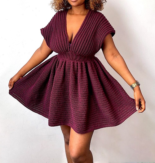 stunning crochet dress