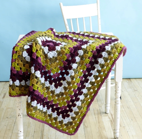 Crochet Pansy Throw