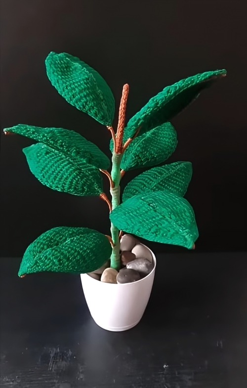 Crochet Rubber Plant Free Pattern