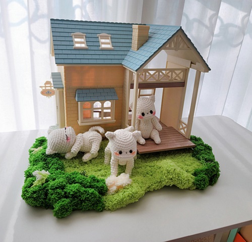 Crochet Sleeping Cat Free Patterns 2