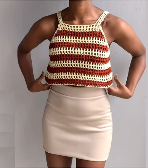 Mesh Vest Crochet Patterns 4