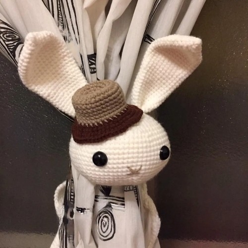 Bunny Curtain Tiebacks