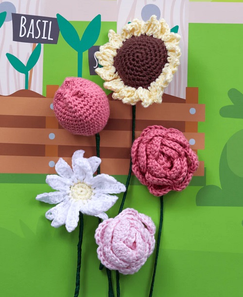 Free Crochet Flower Bouquet Patterns 5